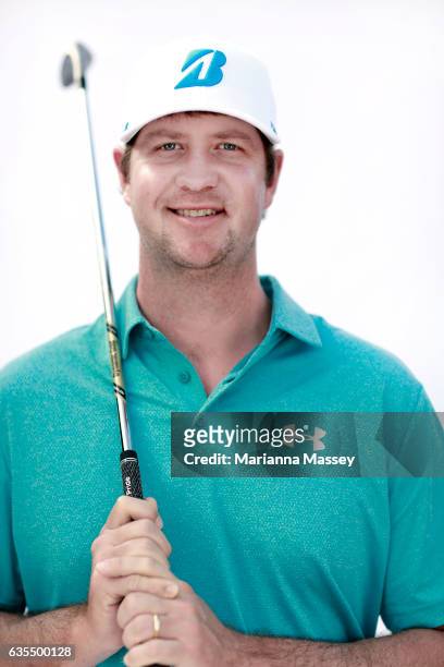 Hudson Swafford poses for a portrait ahead of the Genesis Open at The Riviera Country Club on February 14, 2017 in Pacific Palisades, California.