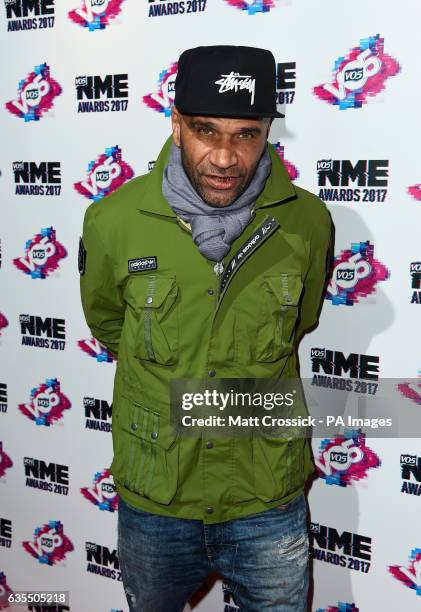 Goldie arriving for the VO5 NME Awards 2017 held at the O2 Brixton Academy, London.