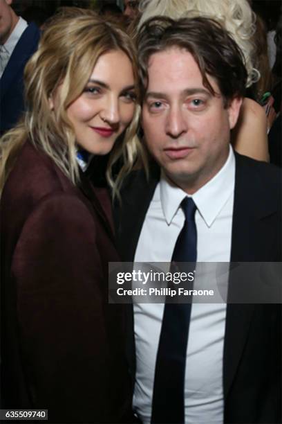 President of Republic Records Group Charlie Walk and Julia Michaels attend a celebration of music with Republic Records, in partnership with Absolut...