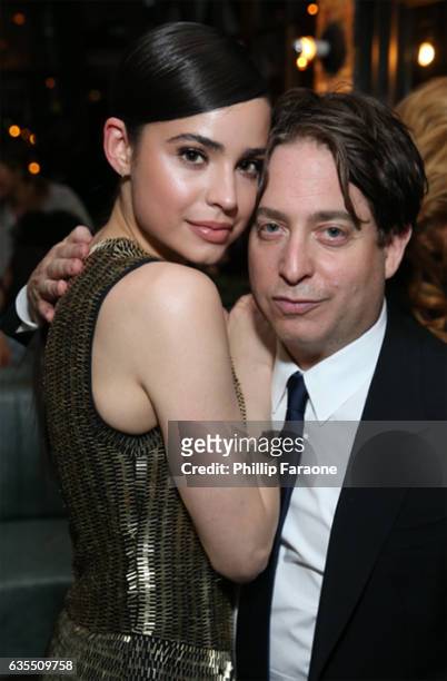 President of Republic Records Group Charlie Walk and Sofia Carson attend a celebration of music with Republic Records, in partnership with Absolut...