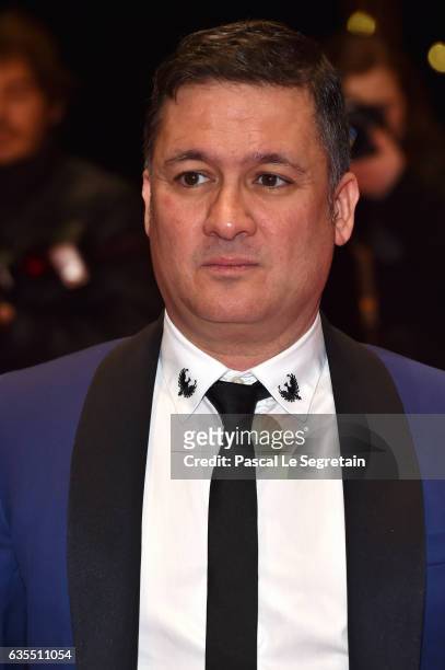 Actor Secun de la Rosa attends the 'The Bar' premiere during the 67th Berlinale International Film Festival Berlin at Berlinale Palace on February...