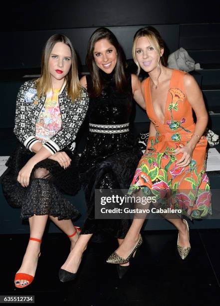 Elizabeth Huntsman, Abby Huntsman and Mary Anne Huntsman attend Vivienne Tam FW2017 Runway Show show at Gallery 1, Skylight Clarkson Sq during New...