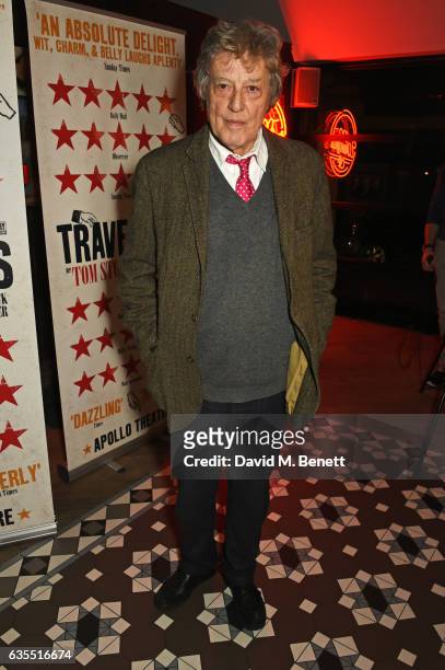 Sir Tom Stoppard attends the press night after party for "Travesties" at 100 Wardour St on February 15, 2017 in London, England.