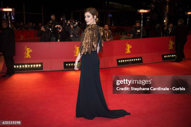 Actress Blanca Suarez attends the 'The Bar' premiere during the 67th Berlinale International Film Festival Berlin at Berlinale Palace on February 15,...