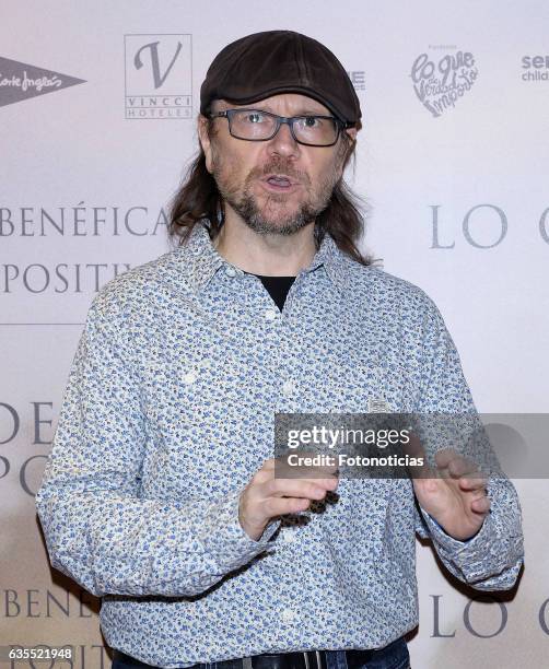 Santiago Segura attends the 'Lo Que De Verdad Importa' premiere at the Hotel Vincci Capitol on February 15, 2017 in Madrid, Spain.