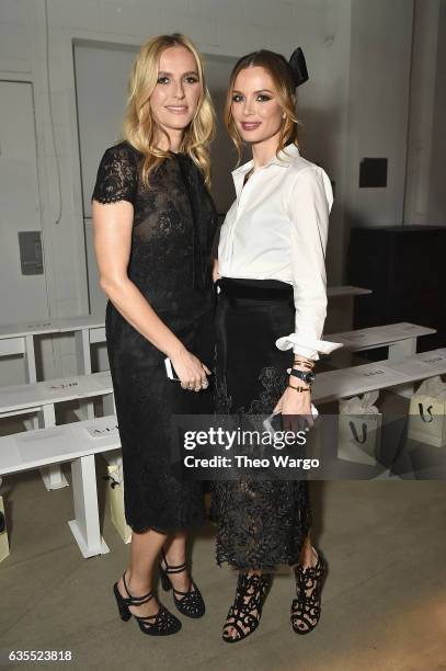 Fashion designers Keren Craig and Georgina Chapman attend the Marchesa fashion show during, New York Fashion Week: The Shows at Gallery 2, Skylight...