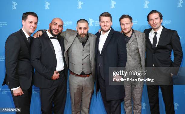 Hannes Heyelmann, Veysel Gelin, Kida Khodr Ramadan, Marvin Kren, Frederick Lau, Quirin Berg arrive for the TNT Series preview screening of '4 Blocks'...