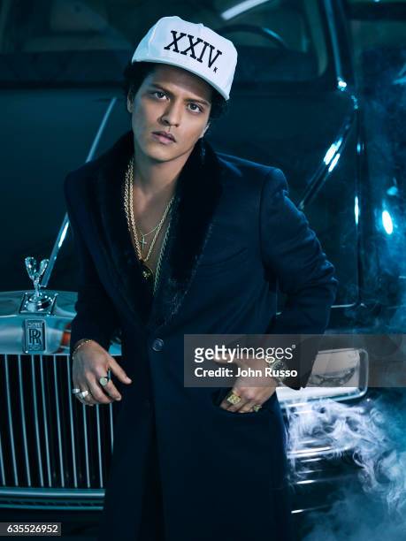 Singer Bruno Mars is photographed for Latina Magazine on October 21, 2016 in Los Angeles, California.