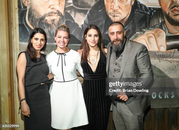 Actress Maryam Zaree, Karolina Lodyga, Almila Bagriacik, and Kida Khodr Ramadan attend the after show party of '4 Blocks' screening at Prinz Charles...