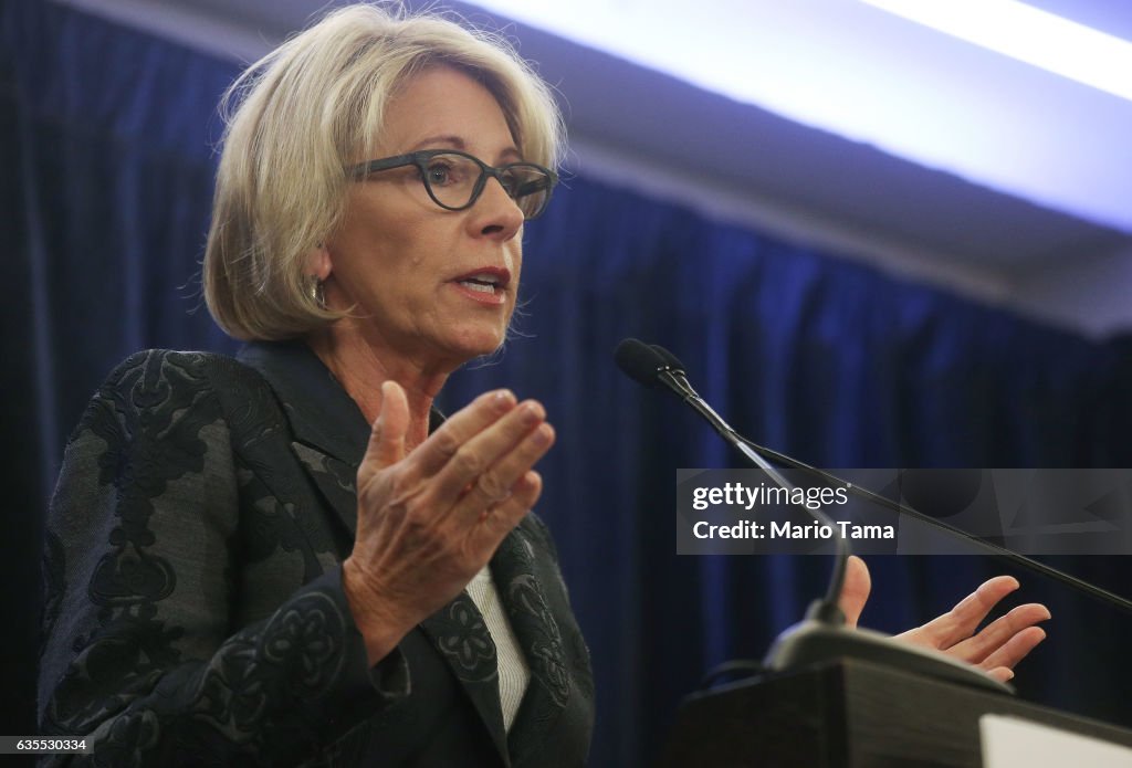 Education Secretary Betsy DeVos Speaks At Magnet Schools Of America Conference