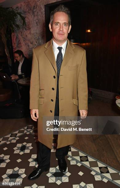 Tom Hollander attends the press night after party for "Travesties" at 100 Wardour St on February 15, 2017 in London, England.