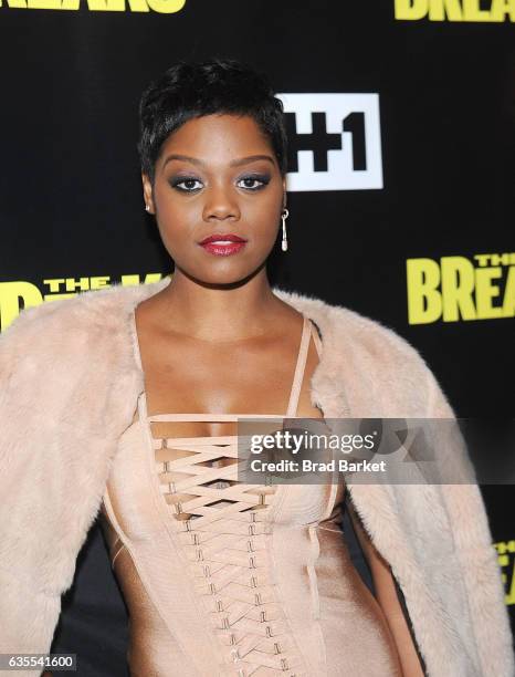 Actress Afton Williamson attends "The Breaks" Series Premiere at Roxy Hotel on February 15, 2017 in New York City.