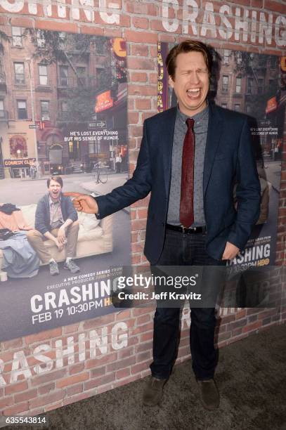 Comedian Pete Holmes attends HBO's "Crashing" premiere and after party on February 15, 2017 in Los Angeles, California.