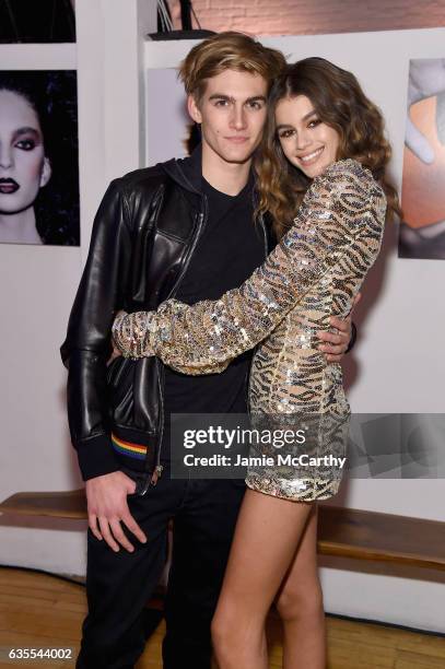 Presley Gerber and Kaia Gerber attend Marc Jacobs Beauty Celebrates Kaia Gerber on February 15, 2017 in New York City.