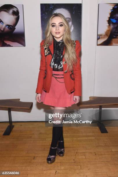 Actress Sabrina Carpenter attends Marc Jacobs Beauty Celebrates Kaia Gerber on February 15, 2017 in New York City.