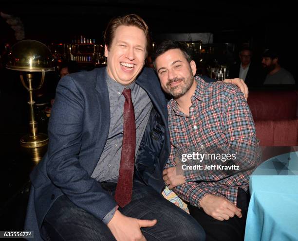 Creator/Executive Producer Pete Holmes and TV personality Jimmy Kimmel attend HBO's "Crashing" premiere and after party on February 15, 2017 in Los...