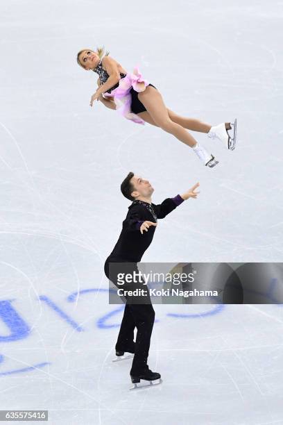 Kirsten Moore-Towers and Michael Marinaro of Canada compete in the Pairs Short Program during ISU Four Continents Figure Skating Championships -...