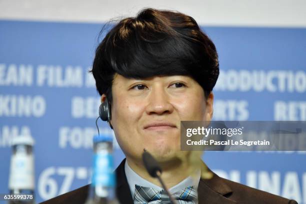 Director of photography Park Hong-Yeol attends the 'On the Beach at Night Alone' press conference during the 67th Berlinale International Film...