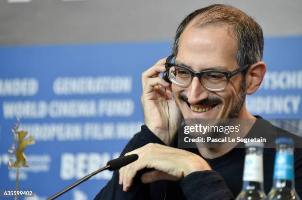 Writer Mark Peranson attends the 'On the Beach at Night Alone' press conference during the 67th Berlinale International Film Festival Berlin at Grand...