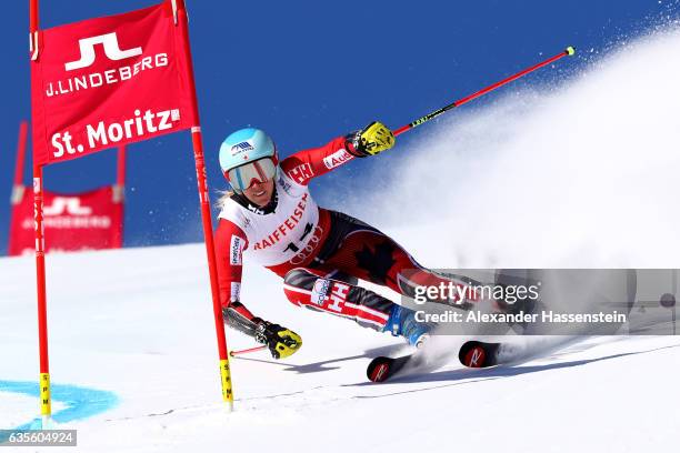 Marie-Michele Gagnon of Canada competes in the Women's Giant Slalom during the FIS Alpine World Ski Championships on February 16, 2017 in St Moritz,...