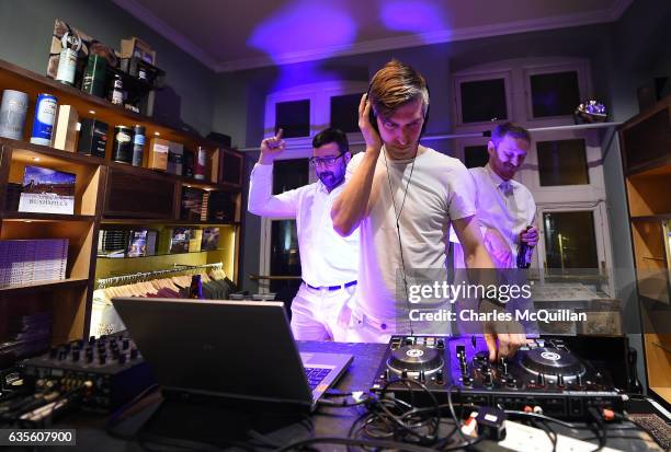 Le Galaxie perform their DJ set at the Irish Whiskey Museum as part of the Dublin Tech Summit on February 15, 2017 in Dublin, Ireland. DTS 2017...