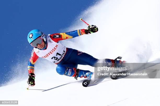 Megan McJames of the United States competes in the Women's Giant Slalom during the FIS Alpine World Ski Championships on February 16, 2017 in St...