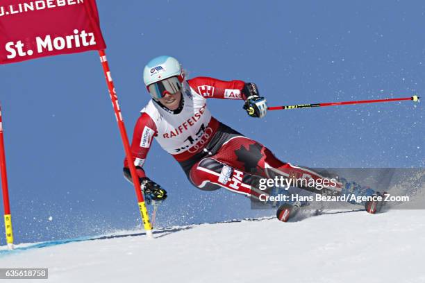 Marie-michele Gagnon of Canada competes during the FIS Alpine Ski World Championships Women's Giant Slalom on February 16, 2017 in St. Moritz,...