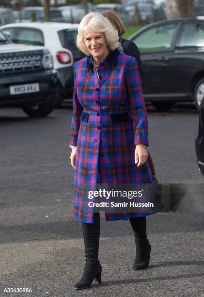 Camilla, Duchess of Cornwall visits Ebony Horse Club to celebrate the club's 21st anniversary on February 16, 2017 in London, England. On February...