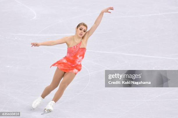 Alaine Chartrand of Canada competes in the Ladies Short Program during ISU Four Continents Figure Skating Championships - Gangneung -Test Event For...