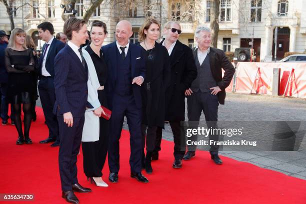 Actor Tom Schilling, actress Friederike Becht, director Oliver Hirschbiegel, actress Anja Kling, actor Ben Becker and actor Joerg Schüttauf attend...