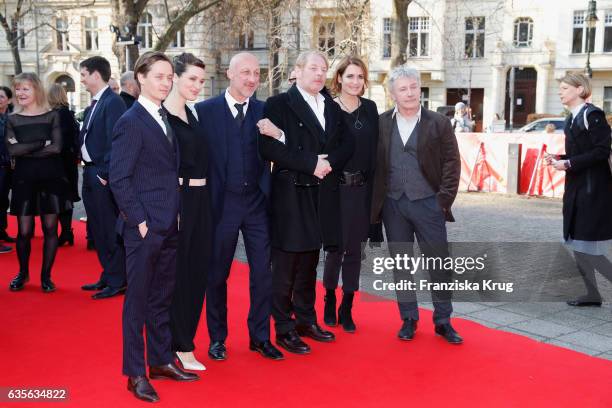Actor Tom Schilling, actress Friederike Becht, director Oliver Hirschbiegel, actor Ben Becker, actress Anja Kling and actor Joerg Schüttauf attend...