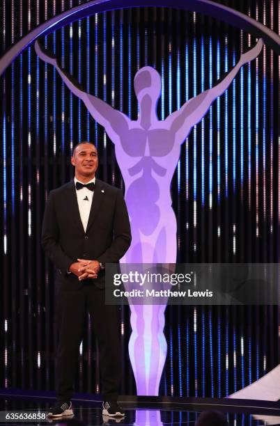 New Laureus Academy Member Ruud Gullit talks on stage during the 2017 Laureus World Sports Awards at the Salle des Etoiles,Sporting Monte Carlo on...