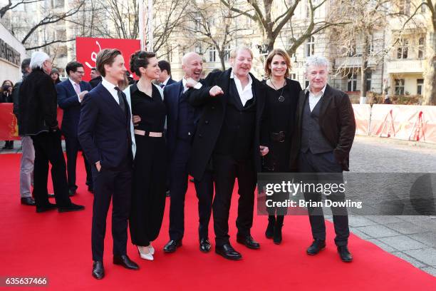 Actor Tom Schilling, actress Friederike Becht, director Oliver Hirschbiegel, actor Ben Becker, actress Anja Kling and actor Joerg Schüttauf attend...