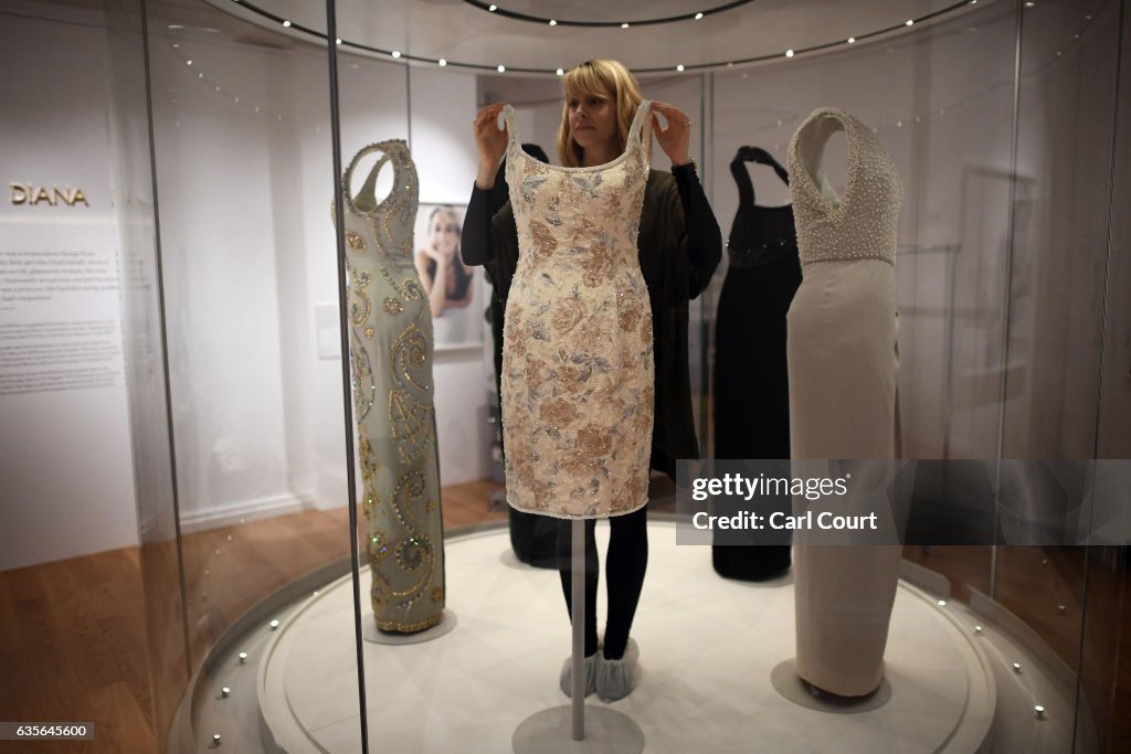 Kensington Palace Curators Install Dresses For The New Exhibition - Diana: Her Fashion Story