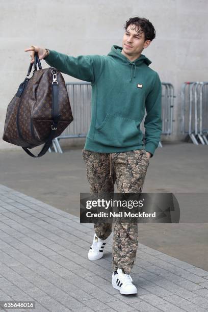 Joey Essex seen at BBC Radio One on February 16, 2017 in London, England.