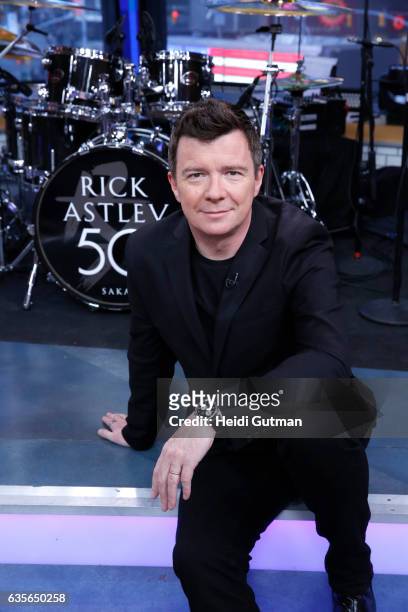 Rick Astley performs live on "Good Morning America," Wednesday, February 15, 2017 on the Walt Disney Television via Getty Images Television Network....