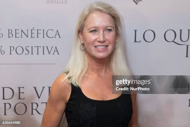 Clea Newman attends the premiere of the movie &quot;Que Que De Verdad Importa&quot; at the Capitol cinema in Madrid. February 15, 2017