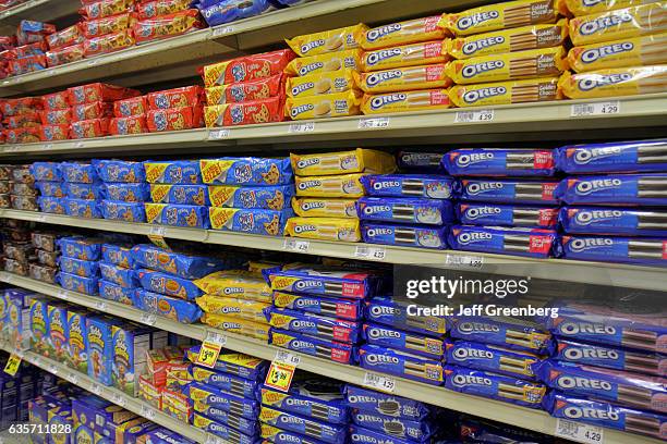 Shelves of Oreos for sale at Winn Dixie, grocery store.