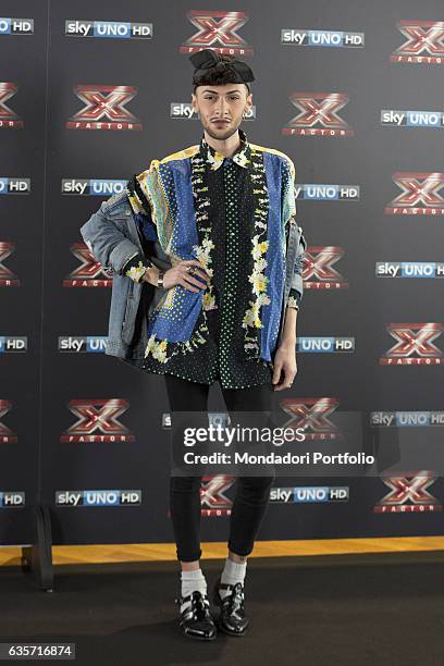 Singer and dancer Fem during the press conference of presentation of the first live episode of the talent show X Factor . Milan, Italy. 26th October...