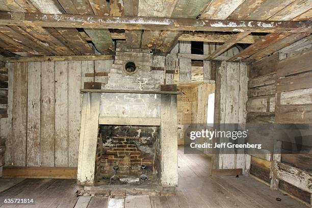 The interior of the slave quarters at Magnolia Plantation and Gardens.