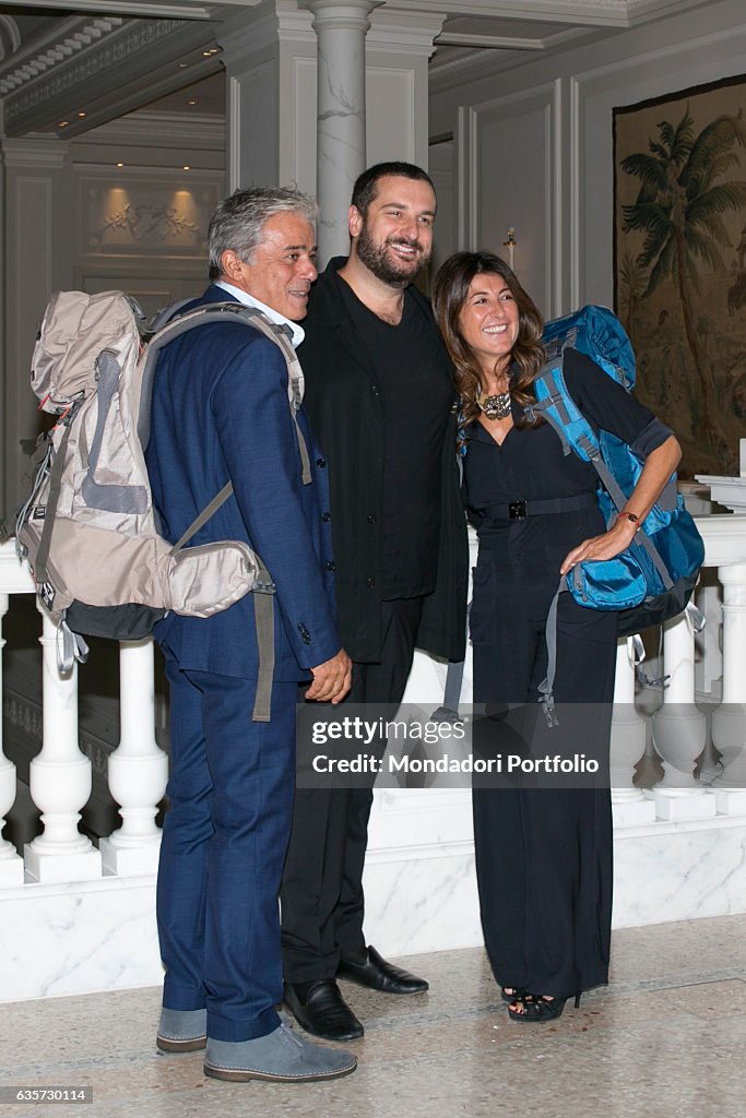 Costantino della Gherardesca host of 'Pechino Express 5' with Ilaria Dallatana and Angelo Teodoli