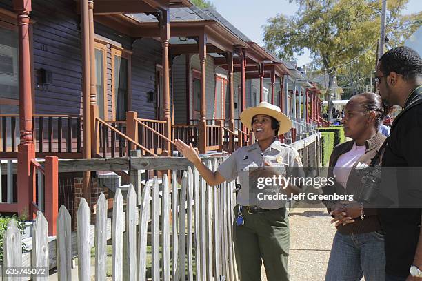 Park ranger giving a tour at Martin Luther King Jr. National Historic Site.