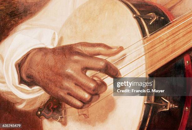 Detail of The Banjo Player by William Sidney Mount