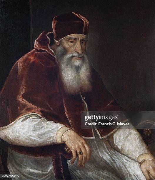 Pope Paul III by Titian, circa 1545.
