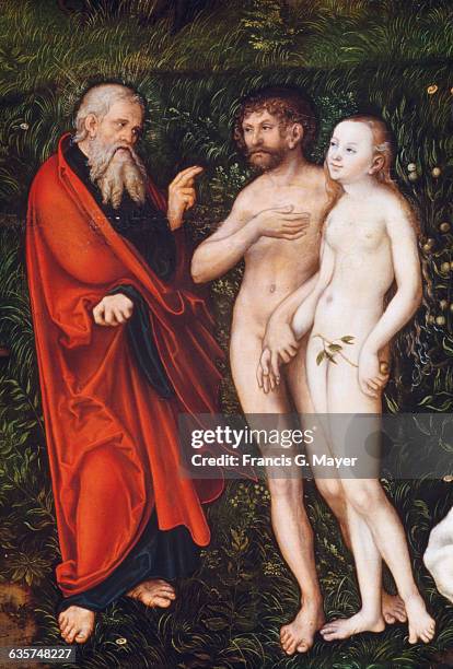 Detail of Garden of Eden by Lucas Cranach the Elder, circa 1530.