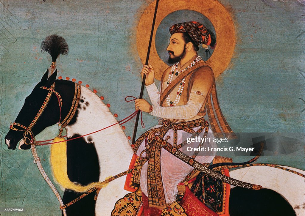 Detail of Shah Jahan on Horseback Attributed to Bhag