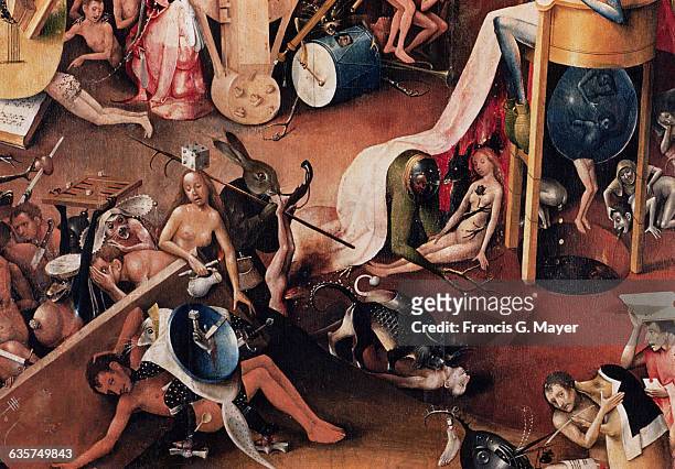 Detail of Hell from The Garden of Earthly Delights by Hieronymous Bosch