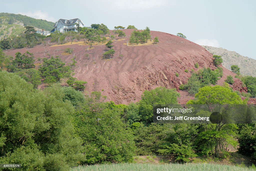 Zinc smelting mountain in Palmerton.