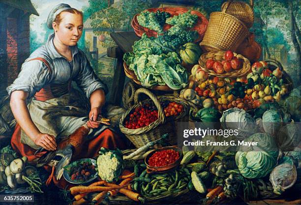 Kitchen Still Life by Joachim Bueckelaer, circa 1564.