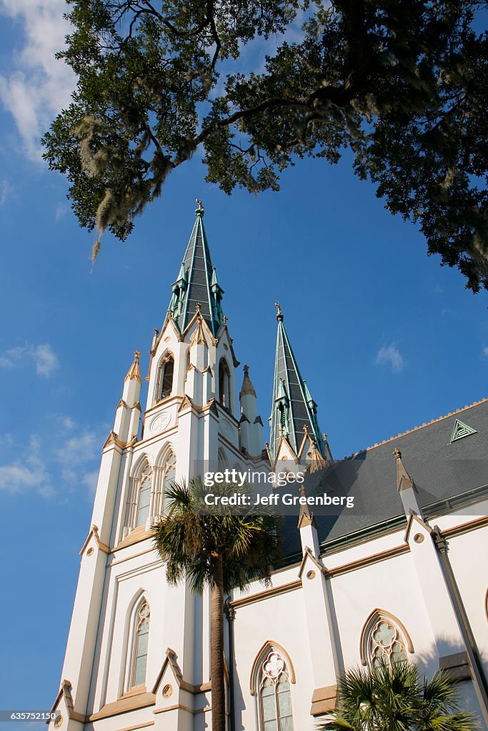 The exterior of the Cathedral of St. John the Baptist.